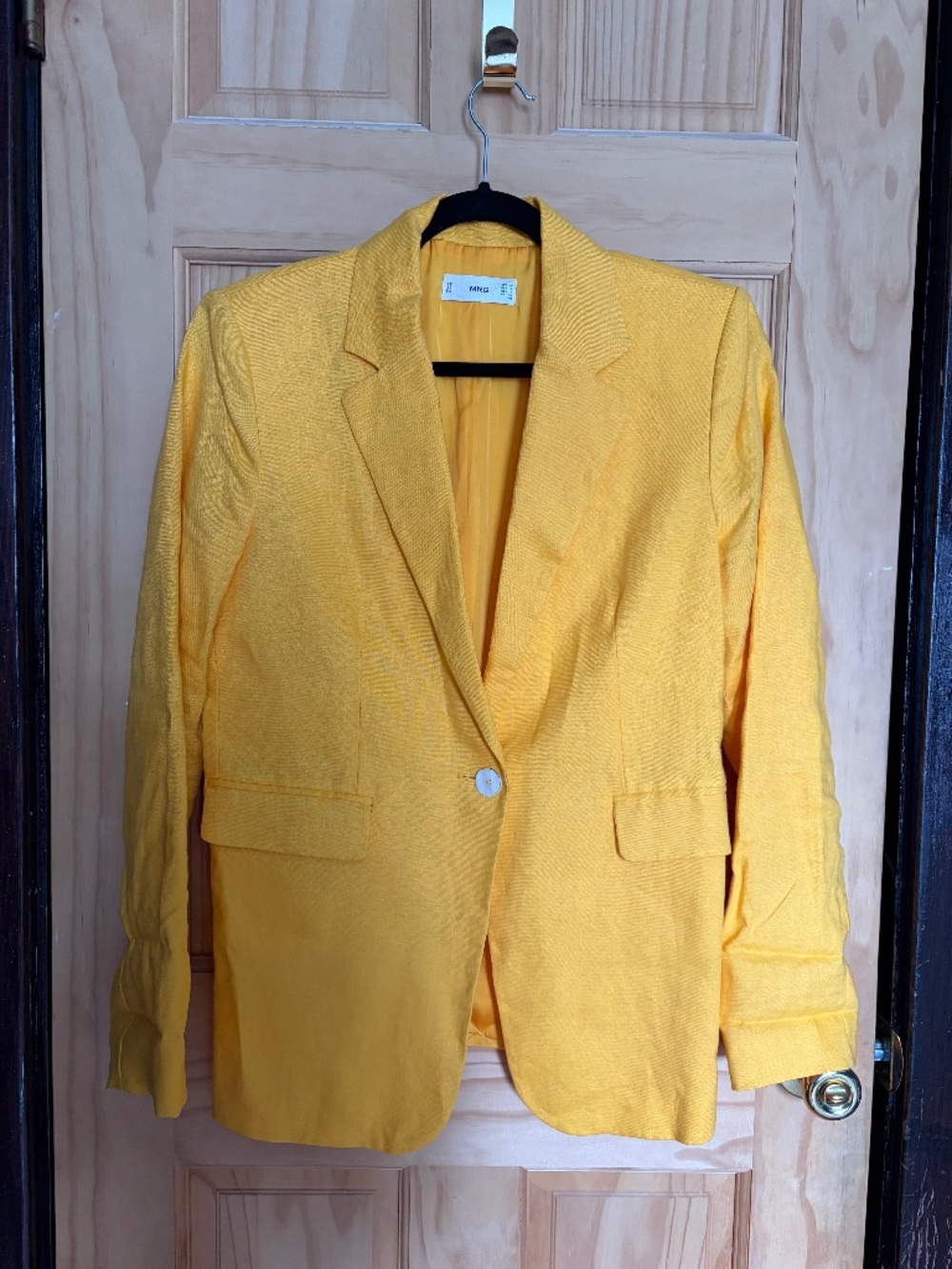 Yellow Linen Blazer